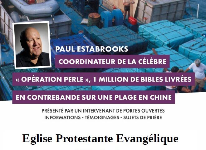 Soirée témoignage-Paul ESTABROOKS/Portes Ouvertes