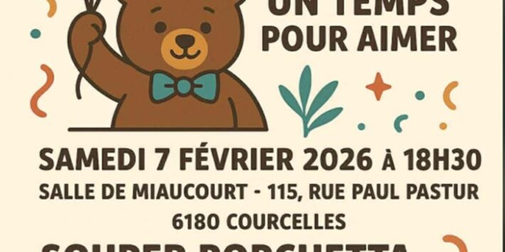 Souper des 10 ans de l&rsquo;ASBL « UN TEMPS POUR AIMER »