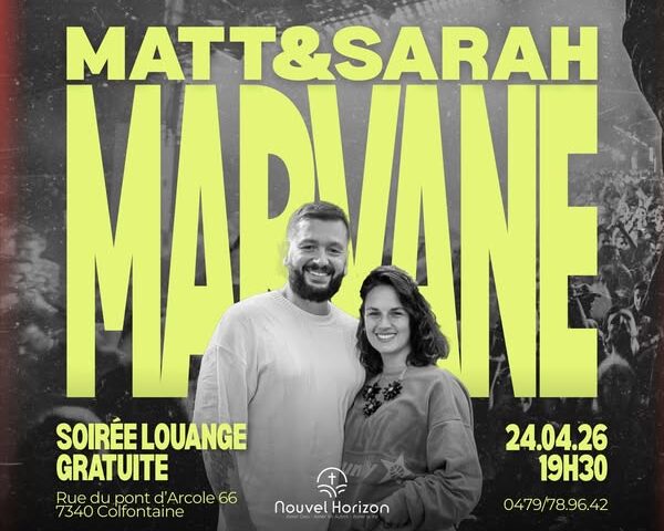Soirée Louange avec Matt & Sarah Marvane