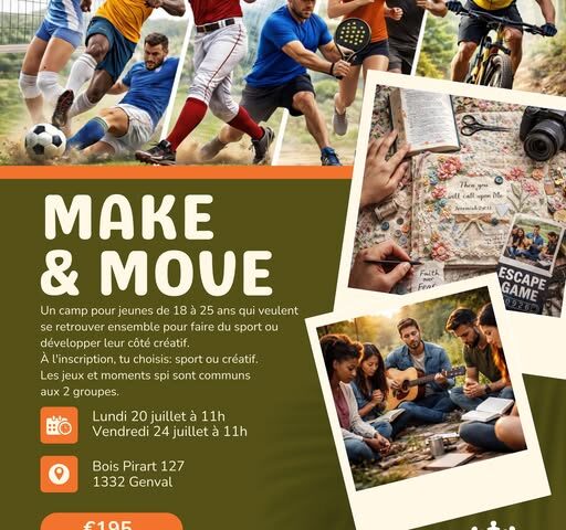 Make & Move – Le camp 18-25 ans à ne pas manquer cet été !